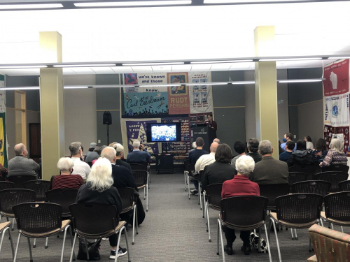 Ann Bausum, author of Viral: The Fight Against AIDS in America spoke to a full room and drew comparisons and contrasts between our country's response to the AIDS crisis and the COVID pandemic.