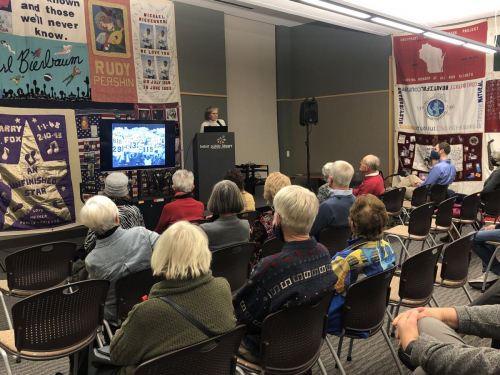Ann Bausum, author of Viral: The Fight Against AIDS in America spoke to a full room and drew comparisons and contrasts between our country's response to the AIDS crisis and the COVID pandemic.