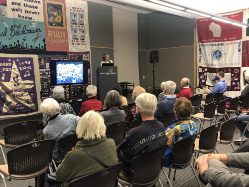 Ann Bausum, author of Viral: The Fight Against AIDS in America spoke to a full room and drew comparisons and contrasts between our country's response to the AIDS crisis and the COVID pandemic.