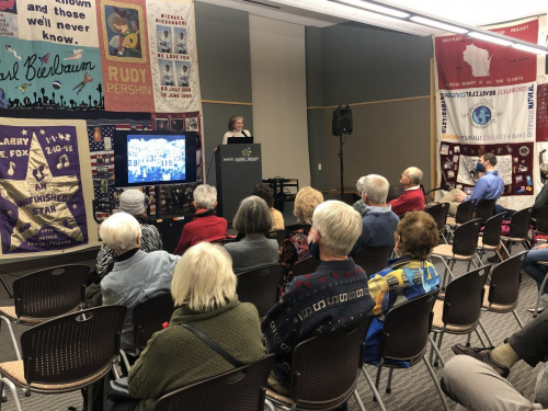 Ann Bausum, author of Viral: The Fight Against AIDS in America spoke to a full room and drew comparisons and contrasts between our country's response to the AIDS crisis and the COVID pandemic.